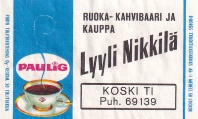 Koski TL Lyyli Nikkilä  , Paulig    s18