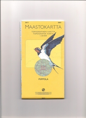 Maastokartta 1:50 000 Piippola