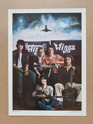 McCartney Paul & Wings  Juliste 41*30 cm Vuodelta 1979 Uusi1