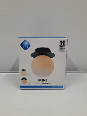 Kattovalaisin Mini, 1lmp (black-opal, bath, MarkSlöjd, uusi)
