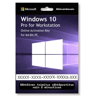 WIndows 10 Professional for Workstation | Aktivointiavain