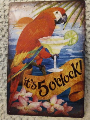 PELTIKYLTTI IT'S 5 O'CLOCK 20X30CM