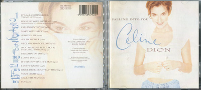CELINE DION . CD-LEVY . FALLING INTO YOU