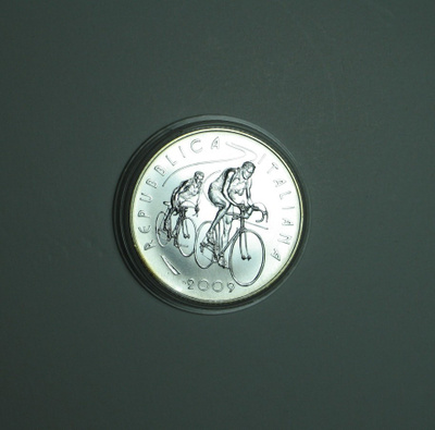 2009 ITALIA 5€ juhlaraha Giro dÍtalia BU
