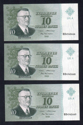 10mk 1963 litt.A  BD ALE-Lin 3kpl