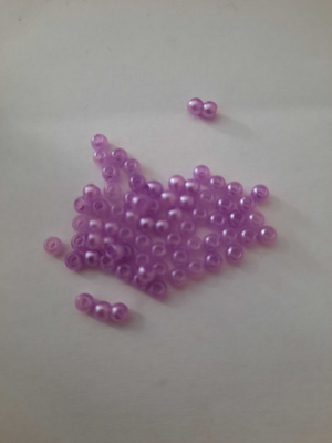 Vaaleanvioletti pyöreä helmi 3mm