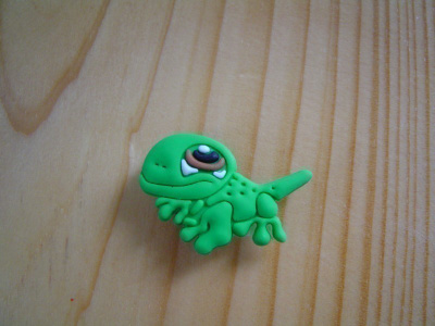 LITTLEST PET SHOP kenkäkoru, kenkäkoriste: Vihreä GEKKO