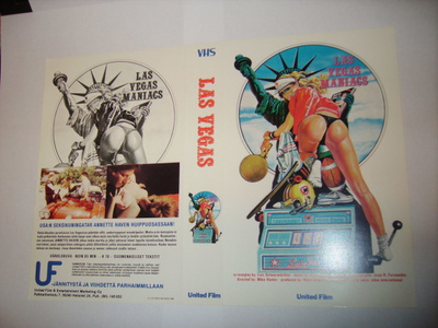 Vhs kansipaperi Fix -  LAS VEGAS MANIACS (Sis.postikulut)