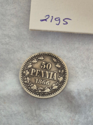 50 penniä 1866, Suomi