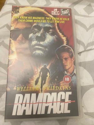 Rampage 1987 VHS William Friedkinin