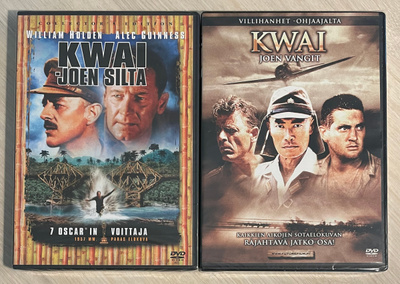 Kwai-joen silta (1957) & Kwai-joen vangit (1989) 2DVD (UUSI)