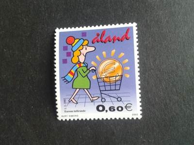 åland 2002 euroon siirtyminen 0,6e**