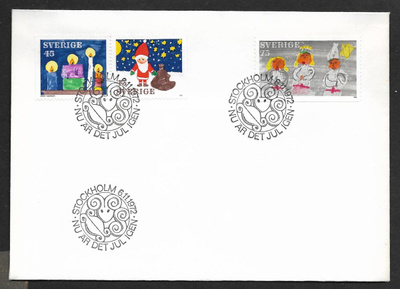 Ruotsi - Julfrimärken FDC 1973 (Fac. 793-795)