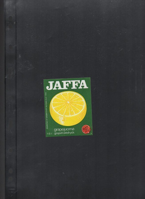 JAFFA Grapejuoma Etiketti