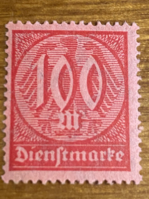 SAKSA REICH 1922 VIRKAMIESMERKKI**
