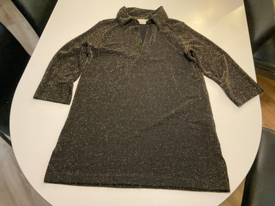 Vintage paita , kulta ja musta, koko 40-42