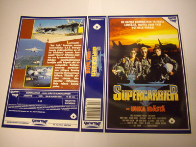 Vhs kansipaperi Fix  SUPERCARRIER - Uhka Idästä