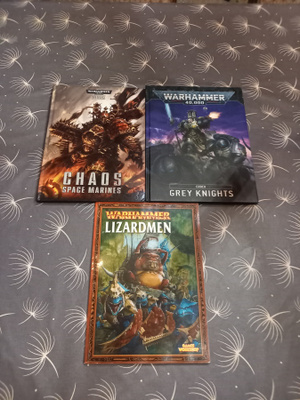3 kpl warhammer pelikirja
