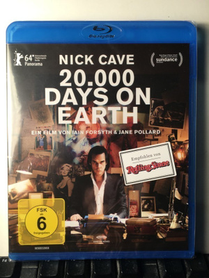 20.000 DAYS ON EARTH, BluRay, Nick Cave, muoveissa