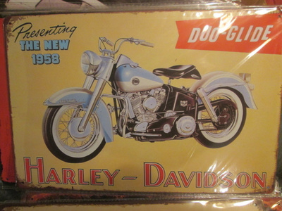 Peltikyltti Harley-Davidson Duo-Glide 1958