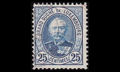 Luxemburg 60B o Suurherttua Adolf 25 C (12½) (1891)