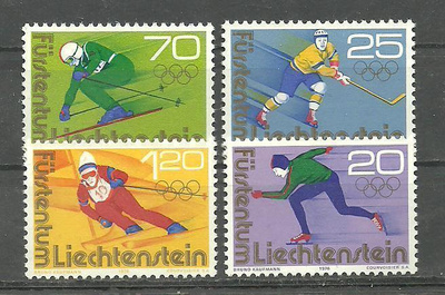 OLYMPIALAISET talviurheilu sarja LIECHTENSTEIN 1976 **
