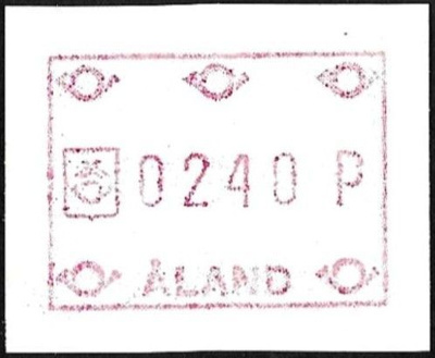 Åland 1988 Yleismerkit FRAMA 2,40 mk ** LaPe ATM Å 2