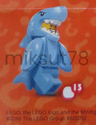 LEGO FIGUURIT 71011 MINIHAHMOT 15 | Shark Suit Guy