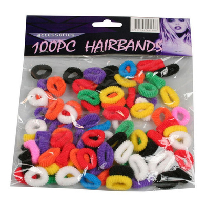 Benson Pienet Hiuslenkit / Small Hair Bands, 100 kpl *UUSI*