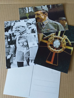 MANNERHEIM postikortti 3kpl 9cm x 13cm