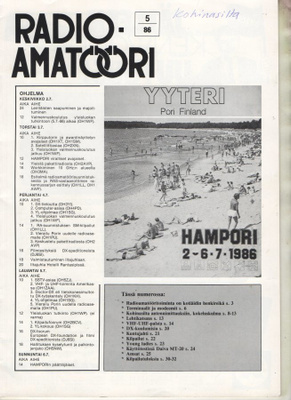 RADIOAMATÖÖRI n:o 5 1986 Radioamatööritoiminta on kotiäidin