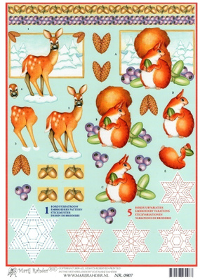3D KUVA "°BAMBI & ORAVA TALVIMAISEMASSA"° / Marij Rahder