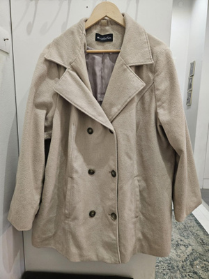 Beige villakangastakki, koko 52-54