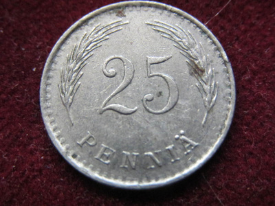 25 penniä 1937