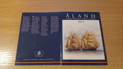 Eurorahasarja 2015 Åland 1c - 2€ + postimerkki UNC
