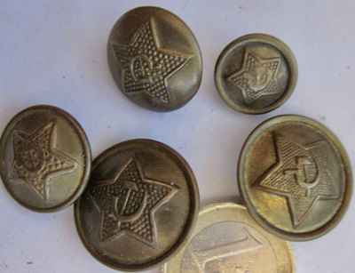 VANHA Sotilasnappeja CCCP Messinkiä