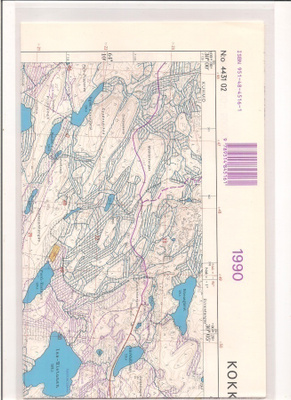 Peruskartta 1:20 000 Kokkamo, Kuhmo