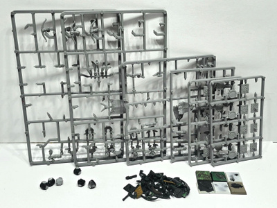 WHFB - 6kpl Goblin figuureita + Wolf Rider osia [F85]