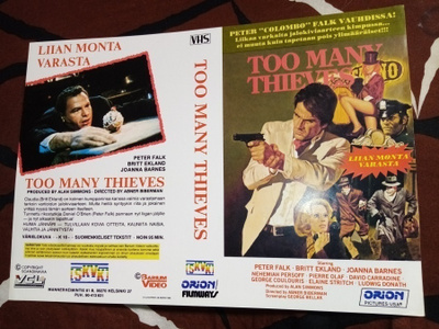 VHS kansipaperi TOO MANY thieves