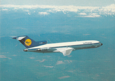 LENTOKONEKORTTI - B727 EUROPA JET - LUFTHANSA