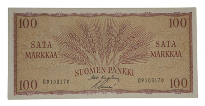 100 Markkaa 1957 O9108170