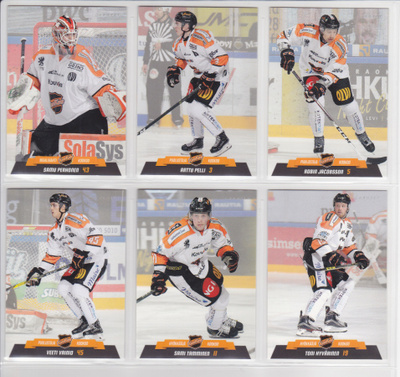 2017-18 Cardset Series 1 KooKoo Team Set 12 korttia (73-84)