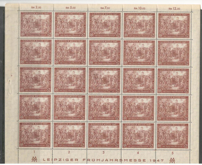 v. 1947 Saksa-arkki, 24 + 26, rusk., postituore