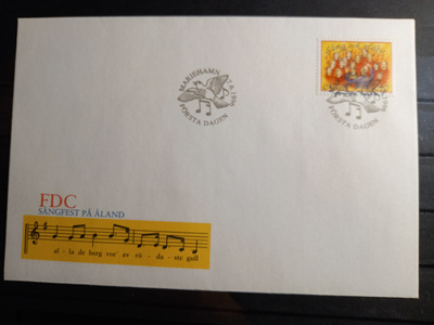 ÅLAND EPK FDC 4/1996: Laulujuhla, kuoro