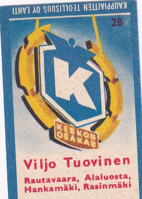 Rautavaara, Viljo Tuovinen 28     7/6