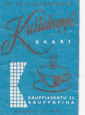 Baari Kultakuppi. Kauppapiha      7/14