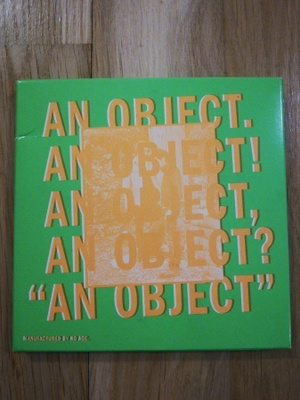 NO AGE : An object -CD