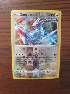 Pokemon Zangoose 120/198 Reverse holo Rare