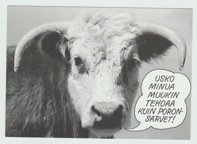 ** Usko minua , muukin tehoaa kuin poronsarvet