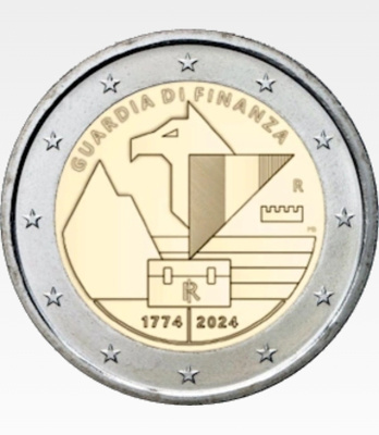 Italia 2024 2 euro CC Guardia di Finanza unc
